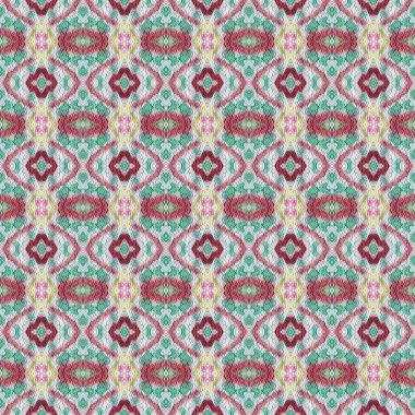 Suluboya fayans. Kusursuz desen. Mozaik arka plan. Geometrik baskı. Etnik tasarım. Geometrik dikişsiz desen. Mozaik baskısı.