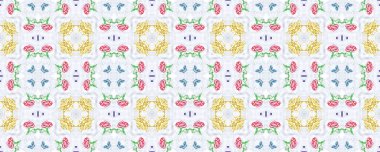 Etnik, pürüzsüz bir model. Kumaş için hassas baskı. Modern süs. Geometri tarzı. Boho arkaplanı. 