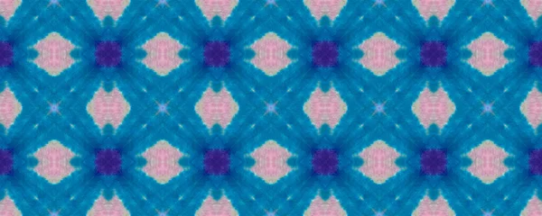 Kravatové Barvy Pozadí Psychedelický Vzorec Ikat Bezproblémový Design Batik Otřel — Stock fotografie