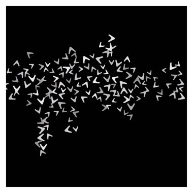 Kartpostal, Yazdırma, Banner ya da Poster için Basit Desen. Eğilimli Minimalist Biçimli Oklar Vektör Dokusuyla Modern Soyut Arkaplan