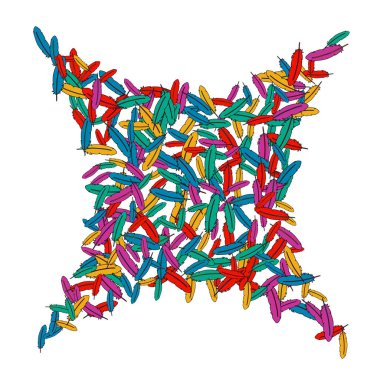 Renkli tüyler. Renkli tüylerin baskıları Evcil Hayvanlar İçin Tasarım. 