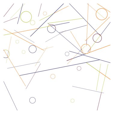 Geometrik Memphis Geçmişi. Kartpostal, Yazdırma, Banner ya da Poster için Basit Desen. Yüzükler ve Satırlarla Modern Soyut Arkaplan. 