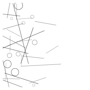 Geometrik Memphis Geçmişi. Kartpostal, Yazdırma, Banner ya da Poster için Basit Desen. Yüzükler ve Satırlarla Modern Soyut Arkaplan. 