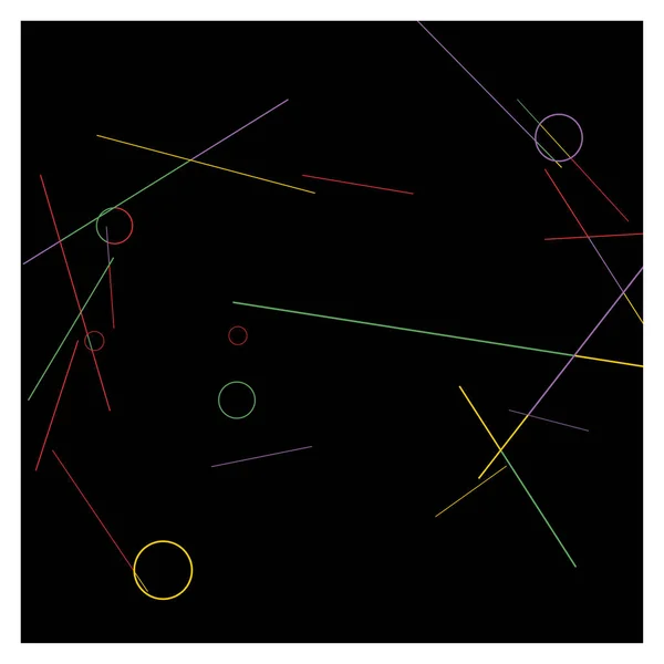 Geometrik Memphis Geçmişi. Kartpostal, Yazdırma, Banner ya da Poster için Basit Desen. Yüzükler ve Satırlarla Modern Soyut Arkaplan. 