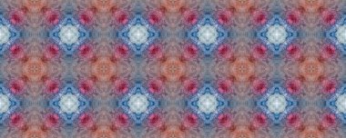 Suluboya kusursuz desen. Geometrik renkli baskı. Kalıplaşmış. Shibori tasarımı. Mozaik arkaplan. 