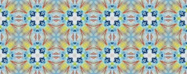 Akvarell Csempe Zökkenőmentes Minta Mozaik Háttér Geometrikus Lenyomat Etnikai Tervezés — Stock Fotó