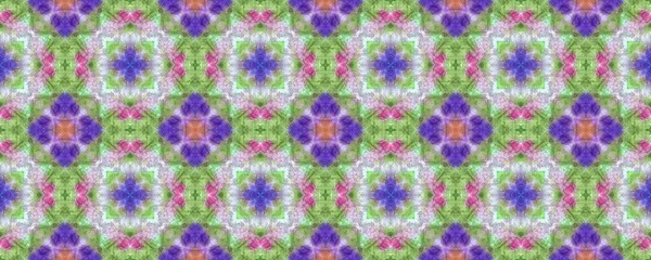 Bind Kleurstof Achtergrond Psychedelisch Patroon Ikat Naadloos Ontwerp Batik Borstelprint — Stockfoto