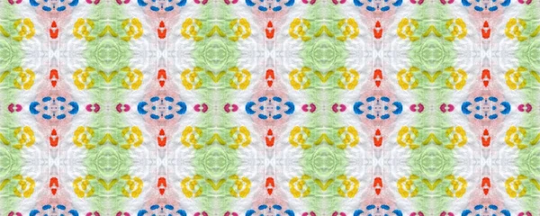 Ethnic Seamless Pattern Geometry Style Hippie Tile Colorful Antique Background — Stock Photo, Image