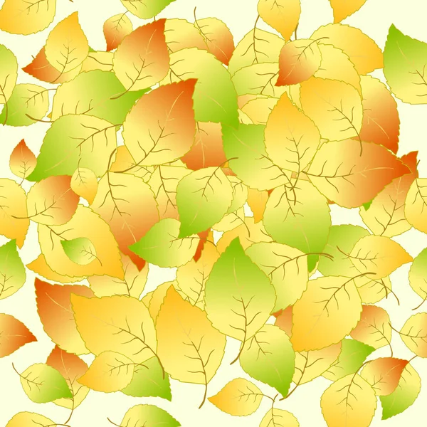 Красивый Узор Листьями Поздравительной Открытки Плаката Векторный Фон Осеннего Дизайна — стоковый вектор