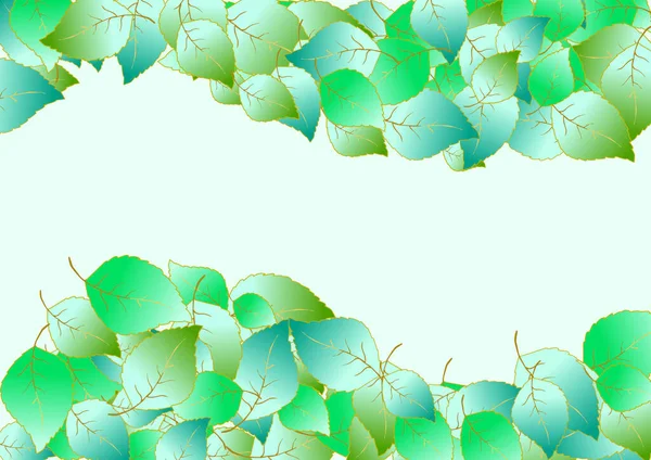Симпатичный Узор Листьями Поздравительной Открытки Плаката Векторный Фон Дизайна Весны — стоковый вектор