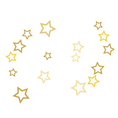 Renkli Yıldızlar Konfeti, Gizemli Parlak Vektör Arkaplanı. Moda Parlayan Sihirli Parıltı, Işıklar. 