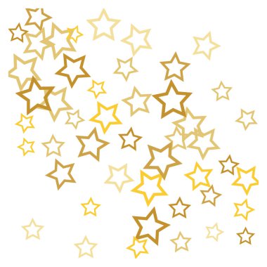 Renkli Yıldızlar Konfeti, Gizemli Parlak Vektör Arkaplanı. Moda Parlayan Sihirli Parıltı, Işıklar.