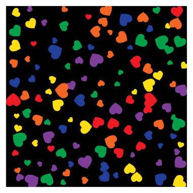 Kalplerin Arkaplanı. Aşk tarzı. Konfeti dokusu. Romantik baskı.