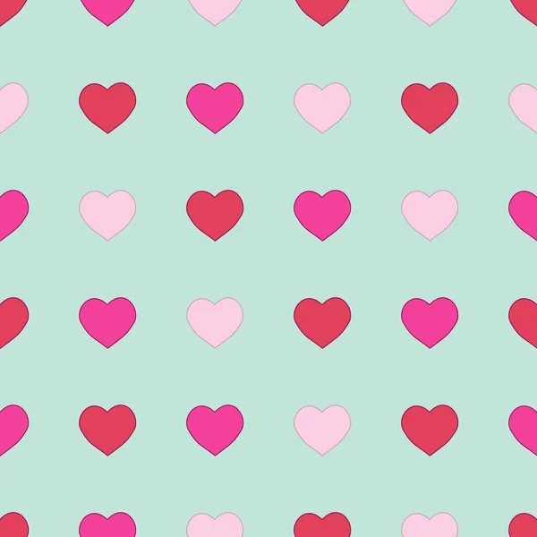 Corações Fundo Estilo Amor Textura Confetti — Vetor de Stock