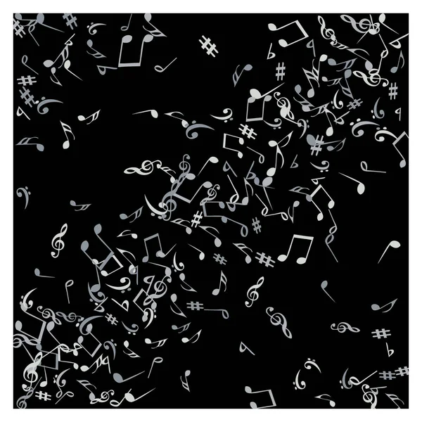 Музыкальные Знаки Современный Фон Нотами Векторный Элемент Музыкального Плаката Баннера — стоковый вектор