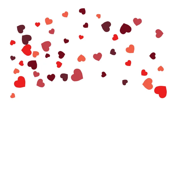 Coeurs Contexte Style Amour Texture Confettis Tirage Romantique — Image vectorielle