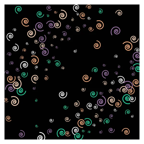 节日背景 色彩斑斓的螺旋形 明信片 印刷品 横幅或海报的流行图案 派对装饰 生日或结婚周年邀请函的漂亮螺旋形图案 — 图库矢量图片
