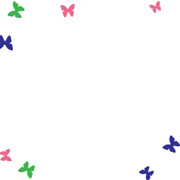 Літній Фон Барвистими Метеликами Простий Жіночий Візерунок Красивими Силуетами Метеликів — стоковий вектор