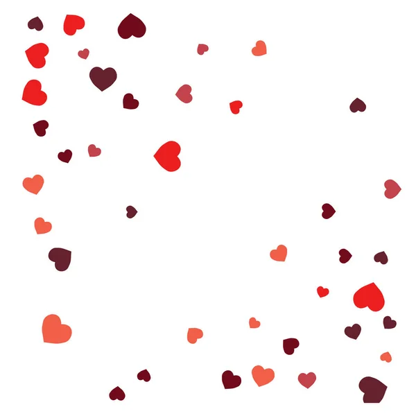 Coeurs Contexte Style Amour Texture Confettis Tirage Romantique — Image vectorielle