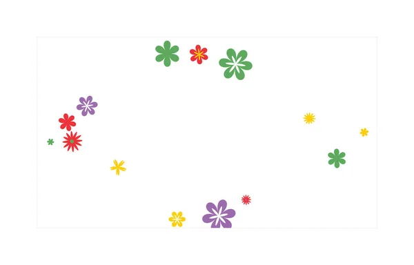 Feminines Blumenmuster Mit Einfachen Kleinen Blumen Für Grußkarte Oder Poster — Stockvektor