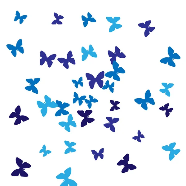 有彩色蝴蝶的夏天背景 美丽蝴蝶剪影的时尚装饰 — 图库矢量图片