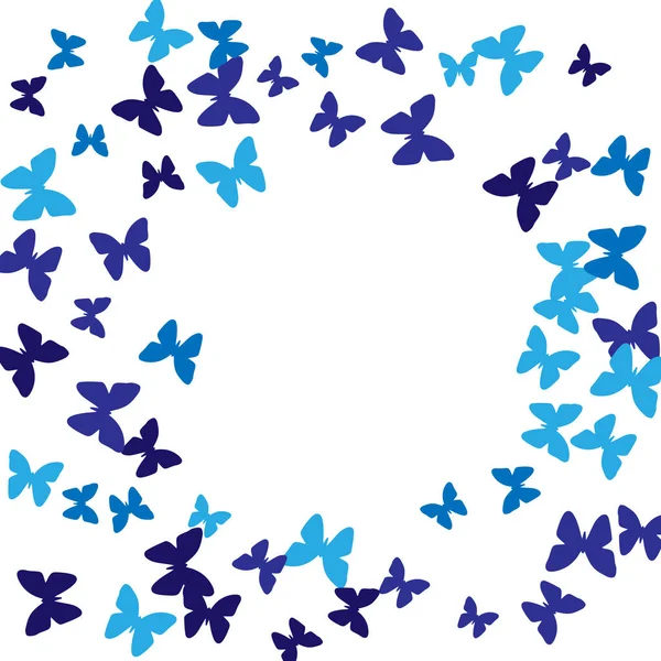 有彩色蝴蝶的夏天背景 简约的女性模式与美丽的蝴蝶轮廓 — 图库矢量图片