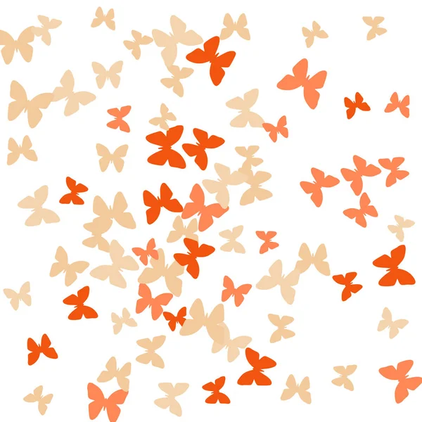 Fondo Verano Con Mariposas Coloridas Patrón Femenino Simple Con Hermosas — Vector de stock