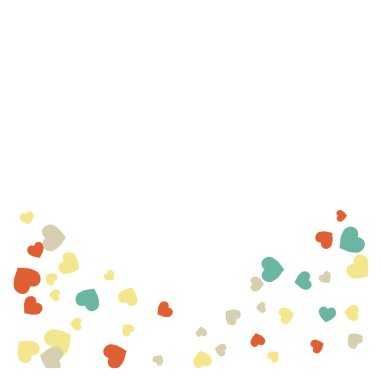 Kalplerin Arkaplanı. Aşk tarzı. Konfeti dokusu. Romantik baskı.