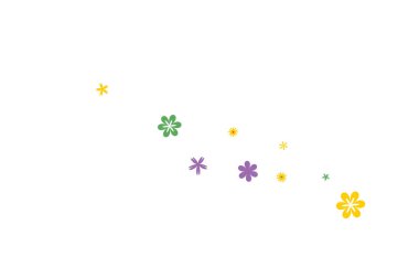 Tebrik kartı ya da poster için Basit Küçük Çiçeklerle kadınsı çiçek deseni. İlkel bir şekilde saf Daisy Flowers. Bahar veya Yaz Tasarımı için Vektör Arkaplanı.