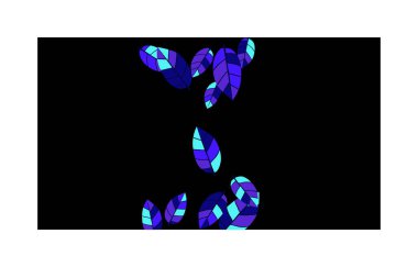 Tebrik kartı ya da poster için yaprakları olan güzel bir desen. Bahar veya yaz tasarımı için vektör arkaplanı.