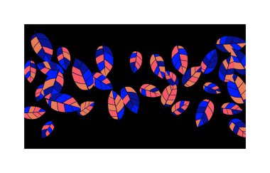 Tebrik kartı ya da poster için yaprakları olan güzel bir desen. Bahar veya yaz tasarımı için vektör arkaplanı.