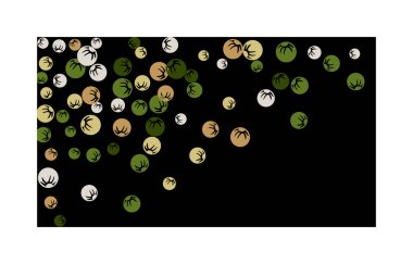 Tebrik kartı ya da Poster için Basit Böğürtlenli Güzel Çiçek Deseni. İlkel Böğürtlen Saf Daisy. 