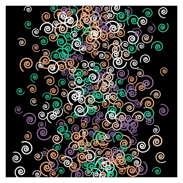 Праздничный Фон Красочными Спиралями Тренд Открытку Печать Знамя Плакат Красивые — стоковый вектор