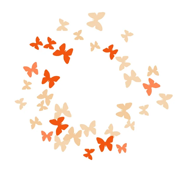 Fondo Verano Con Mariposas Coloridas Patrón Femenino Simple Para Tarjeta — Vector de stock