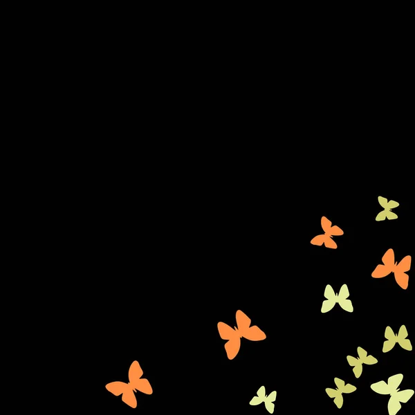 Sommer Hintergrund Mit Bunten Schmetterlingen Trendige Dekoration Mit Schönen Schmetterling — Stockvektor