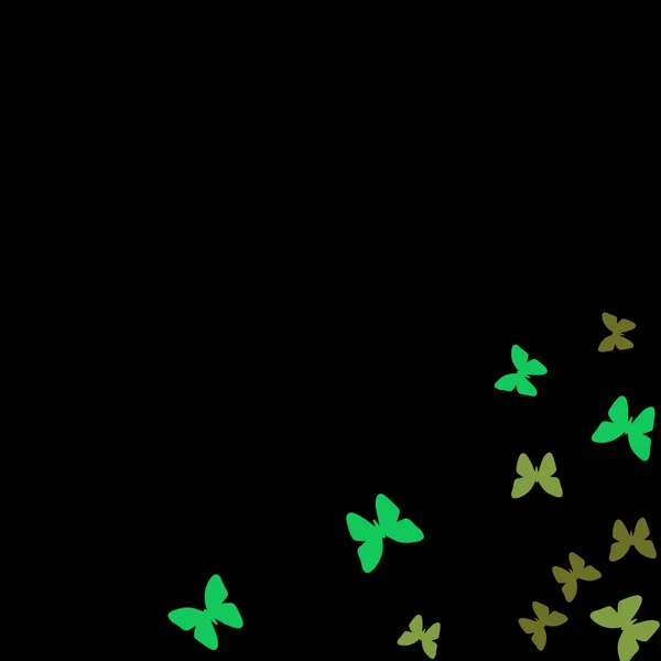 Letnie Tło Kolorowymi Motylami Prosty Wzór Kobiecy Pięknymi Sylwetkami Motyla — Wektor stockowy