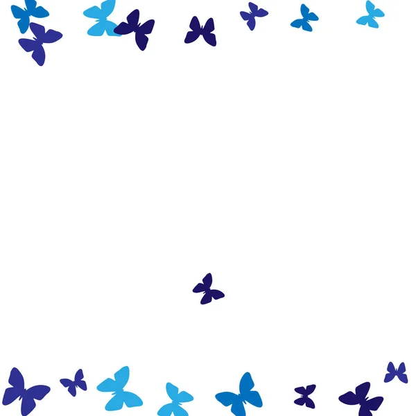 여름의 배경에는 나비들이 아름다운 실루엣이 제비갈매기 — 스톡 벡터