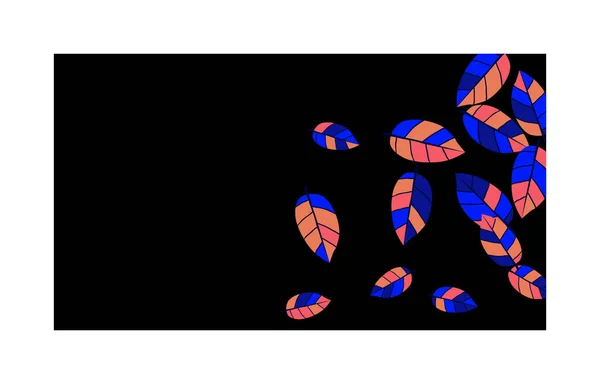Красивый Узор Листьями Поздравительной Открытки Плаката Векторный Фон Весеннего Летнего — стоковый вектор
