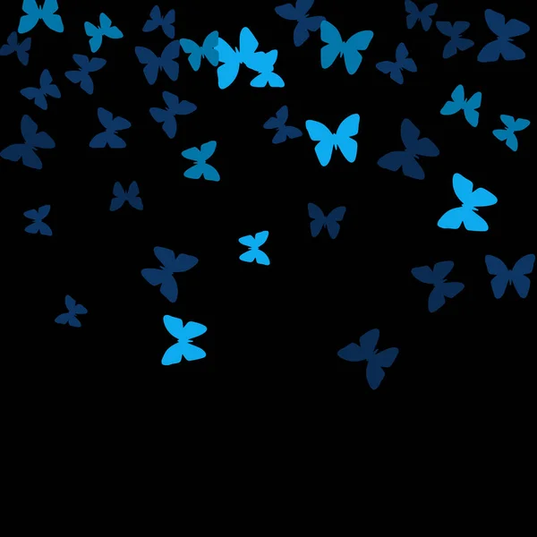 Літній Фон Барвистими Метеликами Простий Жіночий Візерунок Красивими Силуетами Метеликів — стоковий вектор