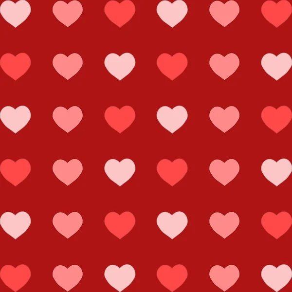 Kalplerin Arkaplanı Aşk Tarzı Kusursuz Bir Doku Romantik Baskı — Stok Vektör
