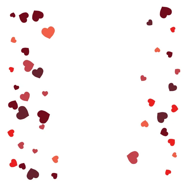 Coeurs Contexte Style Amour Texture Confettis Tirage Romantique — Image vectorielle