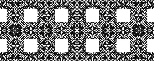 Zentangle Minta Zökkenőmentes Textúra Doodles Stílusban Csipke Lenyomat Geometria Háttér — Stock Fotó