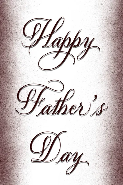 Text Happy Father Day Written Big Letters Brown Tone White — Stock Photo, Image