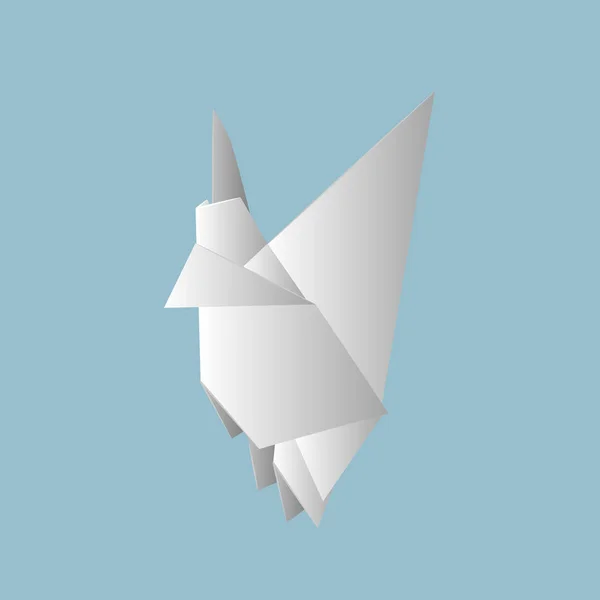 Vectorillustraties met origami — Stockvector