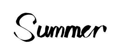 Elle çizilmiş grunge yazı. Mürekkep hat alfabesi