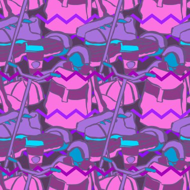 Modern nesne ile el çizilmiş doodle kroki.