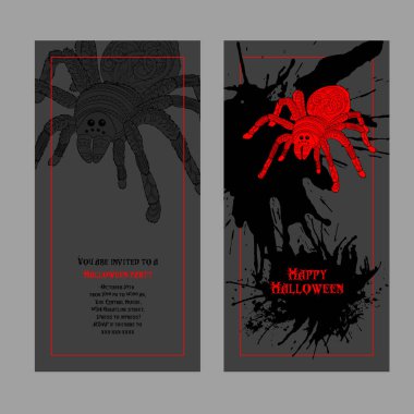 Cadılar Bayramı tasarım şablonu. Metniniz için yer.