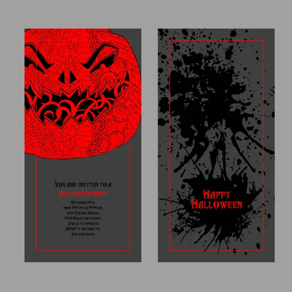 Plantilla de diseño Halloween. Lugar para su texto . — Vector de stock