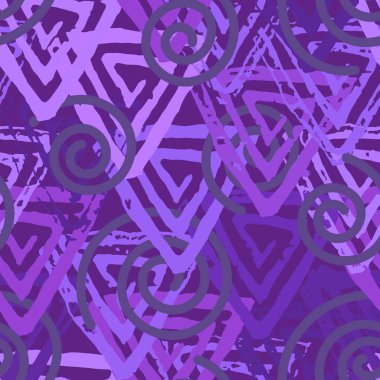 Dokulu dağınık grunge üçgenler ile Seamless modeli