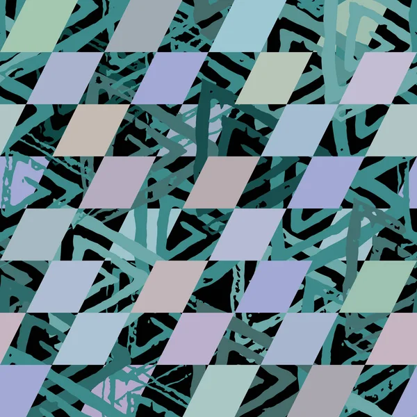 Nahtloses Muster mit strukturierten Dreiecken — Stockvektor
